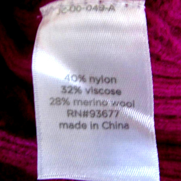 JCP Merino Wool Blend Scoop Neck Cable Sweater - Picture 8 of 10